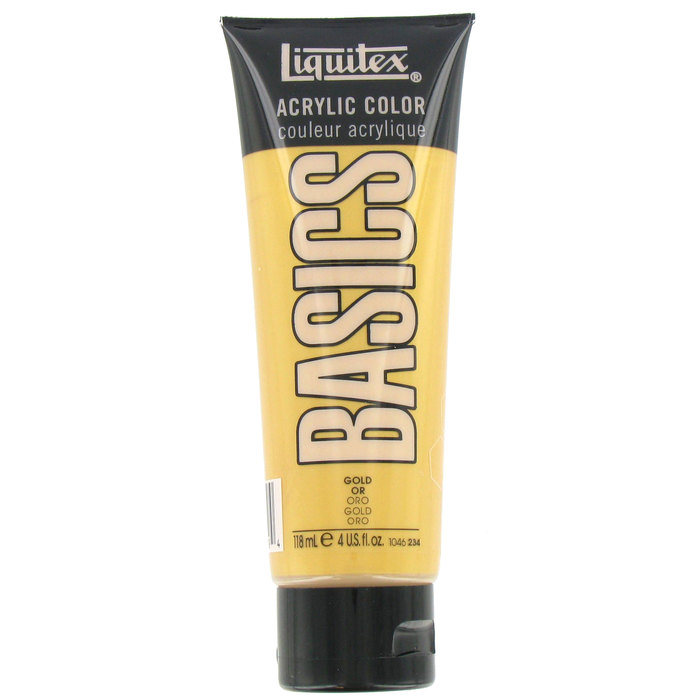 Gold Liquitex Basics Acrylic Color 4 Ounce Hobby Lobby 855197